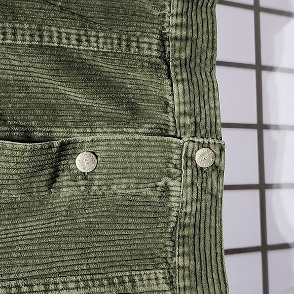 Vintage Simply Fashion Corduroy cropped jacket M Emerald Green. - Picture 6 of 6